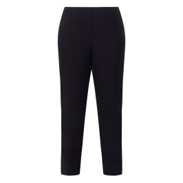Beige Ankle Grazer Technostretch Pull-On Trousers Black - Plus Size Collection