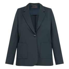 Elena Miro Punto Milano Jersey Jacket Green  - Plus Size Collection