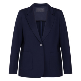 Elena Miro Jersey Blazer Navy  - Plus Size Collection