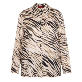 Elena Miro Shirt Zebra Print Shirt  - Plus Size Collection