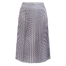 Elena Miro Printed Pleated Skirt  - Plus Size Collection