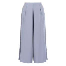 Elena Miro Chiffon Pleat Trouser Steel - Plus Size Collection