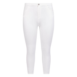 Faber Slim Leg Jean White - Plus Size Collection