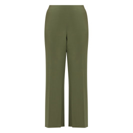 Gaia Life Satin Jersey Pull-On Trouser Green - Plus Size Collection