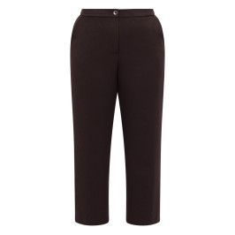 Gaia Life Straight Leg Trouser Brown - Plus Size Collection