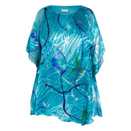 Godske Devoree Tunic Turquoise - Plus Size Collection