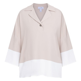 Joseph Ribkoff Jersey Tunic Beige  - Plus Size Collection