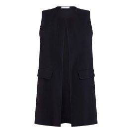 Luisa Viola Cady Gilet Black - Plus Size Collection