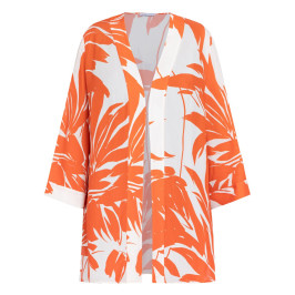 Luisa Viola Long Jacket Orange  - Plus Size Collection