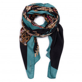 Luisa Viola Scarf Print Green - Plus Size Collection