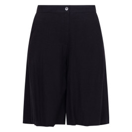 Luisa Viola Linen Blend Shorts Black - Plus Size Collection