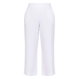 Luisa Viola Pull On Gaberdine Trouser White - Plus Size Collection