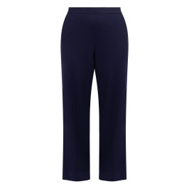 Luisa Viola Milano Jersey Trousers Navy  - Plus Size Collection