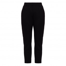 Luisa Viola Scuba Jersey Trousers Black - Plus Size Collection