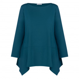 Luisa Viola Jersey Tunic Teal  - Plus Size Collection