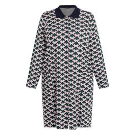 Marina Rinaldi Geometric Print Long Cardigan  - Plus Size Collection