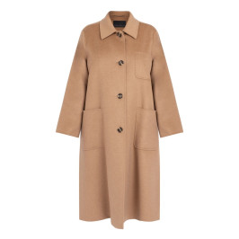 Marina Rinaldi Wool Coat Camel - Plus Size Collection