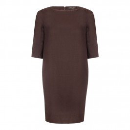 Marina Rinaldi aubergine shift 3/4 sleeve DRESS - Plus Size Collection