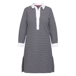 Marina Rinaldi Stripe Jersey Dress Navy - Plus Size Collection