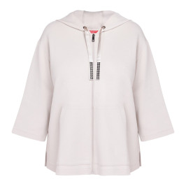 Marina Rinaldi Jersey Hoody Ice White - Plus Size Collection