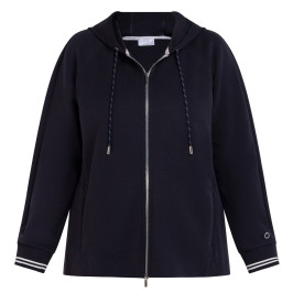 Marina Rinaldi Jersey Hoodie Navy  - Plus Size Collection