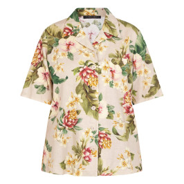 Marina Rinaldi Tropical Linen Cotton Shirt - Plus Size Collection