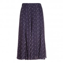 Marina Rinaldi navy print maxi SKIRT - Plus Size Collection