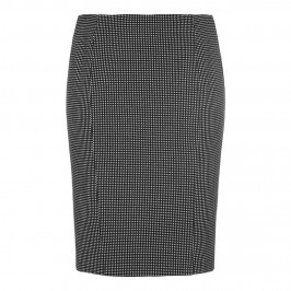 Marina Rinaldi monochrome micro-check jersey pencil SKIRT - Plus Size Collection