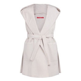Marina Rinaldi Hooded Gilet Ice White  - Plus Size Collection