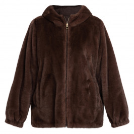 Marina Rinaldi Reversible Faux-Fur Jacket Brown - Plus Size Collection