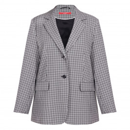 Marina Rinaldi Check Blazer Grey - Plus Size Collection