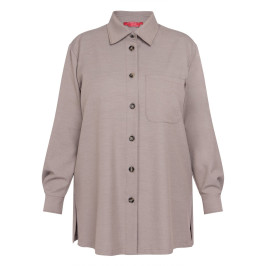 Marina Rinaldi Shacket Taupe  - Plus Size Collection