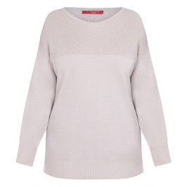 Marina Rinaldi Knitted Tunic Ice White  - Plus Size Collection