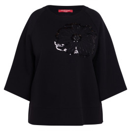 Marina Rinaldi Scuba Top Jewels Black - Plus Size Collection
