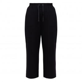 Marina Rinaldi Cropped Scuba Jersey Trouser Black  - Plus Size Collection