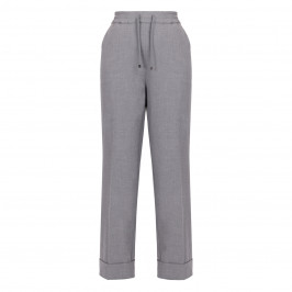 Marina Rinaldi Twill Wide Leg Trouser Grey  - Plus Size Collection