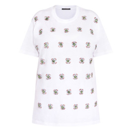 Marina Rinaldi Jewel Embellished T-Shirt White - Plus Size Collection