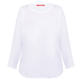 Marina Rinaldi Cotton Jersey T-Shirt White  - Plus Size Collection