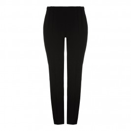 MARINA RINALDI tailored pull-on black TROUSERS with elasticated waist - Plus Size Collection