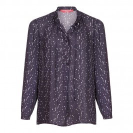 Marina Rinaldi spotty print navy Tunic - Plus Size Collection