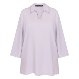 Marina Rinaldi Jewel Embellished Tunic Lavender - Plus Size Collection