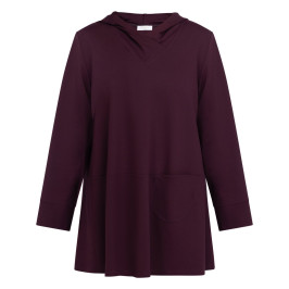 Noen Jersey Hoodie Bordeaux - Plus Size Collection