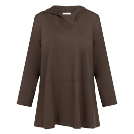Noen Jersey Hoodie Olive - Plus Size Collection