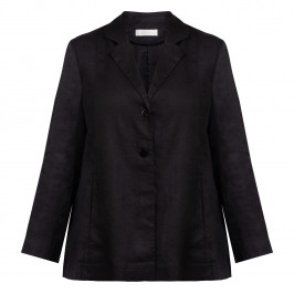 Noen Linen Jacket Black  - Plus Size Collection