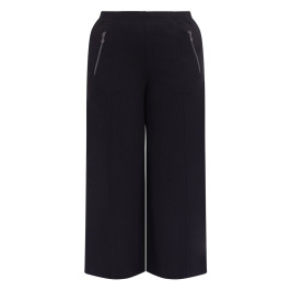 Noen Wide Leg Jersey Trousers Black - Plus Size Collection