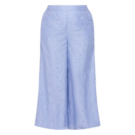 Noen Embroidered Trousers Pale Blue  - Plus Size Collection