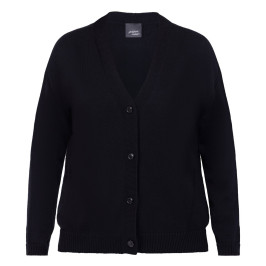 Persona by Marina Rinaldi Cotton Cardigan Black - Plus Size Collection