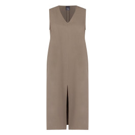 Persona by Marina Rinaldi Long Tencel Dress Khaki Green - Plus Size Collection