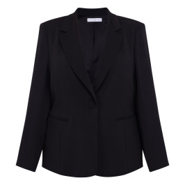 Persona by Marina Rinaldi Single Button Blazer Black - Plus Size Collection
