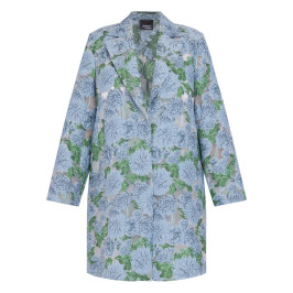 Persona by Marina Rinaldi Embroidered Floral Jacket Blue 